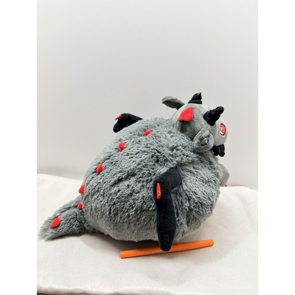 Squishable Gray, Black & Red Dragon Plush 10” Soft Stuffed Animal Toy Sewn Eyes - Picture 4 of 12